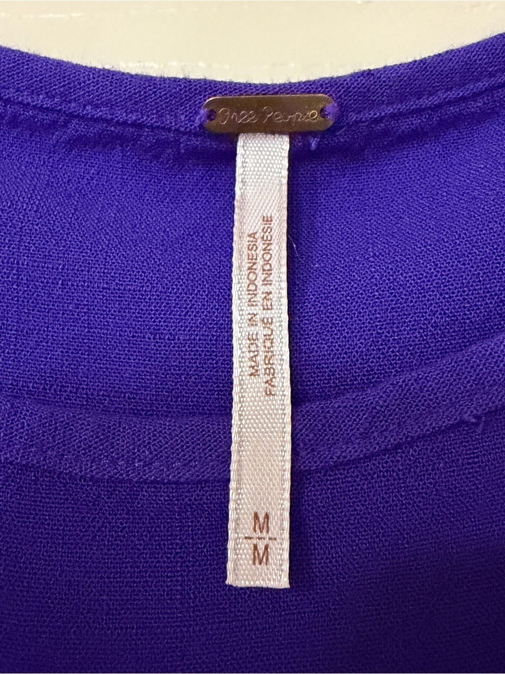 Vibrant Royal Blue/Purple Cold-Shoulder Tunic - Picture 5 of 10